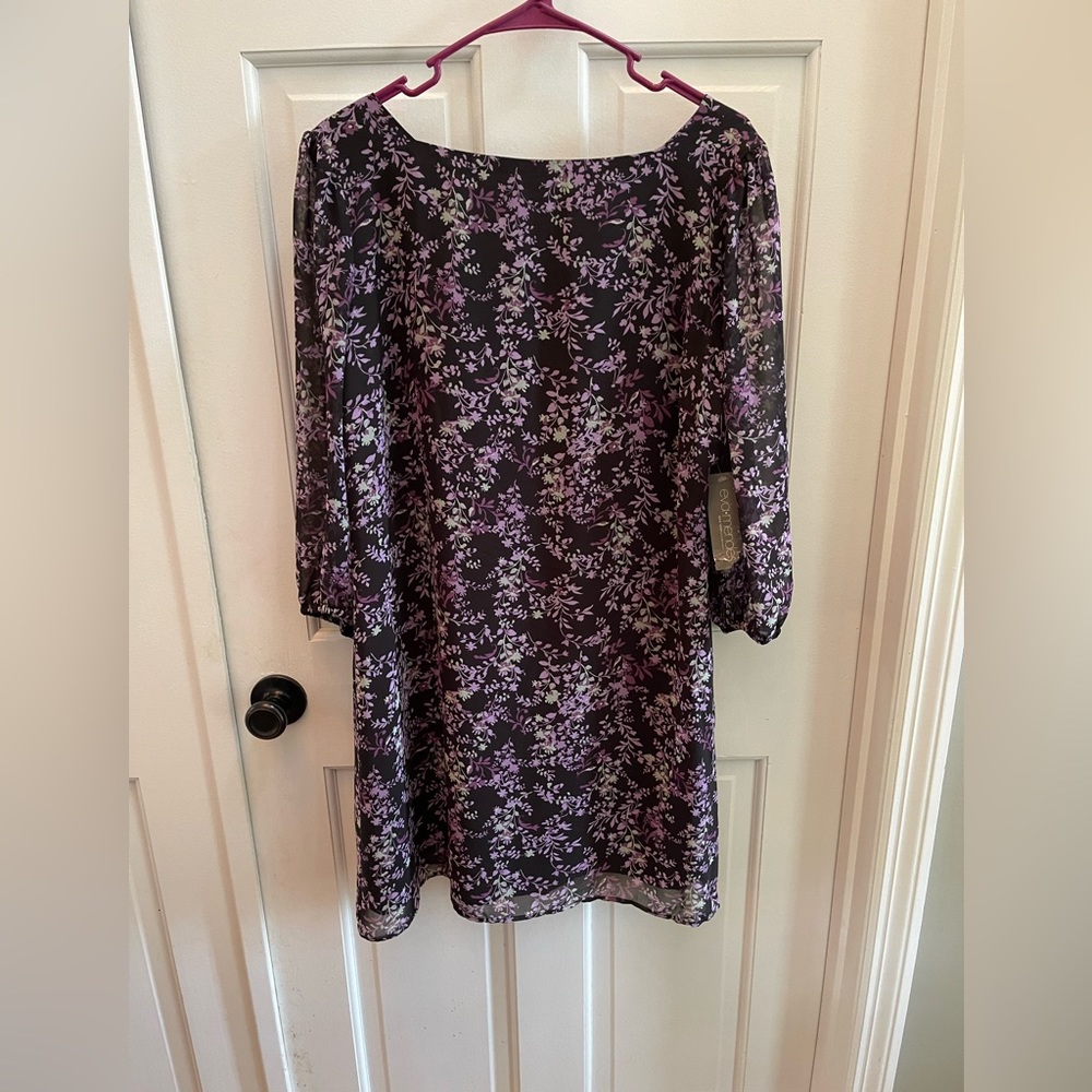 NWT chiffon shift dress, size L.